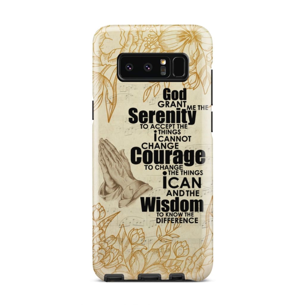 Serenity Prayer Phone Case  Christian Phone Cases - Inspirational Bible Scripture iPhone Cases