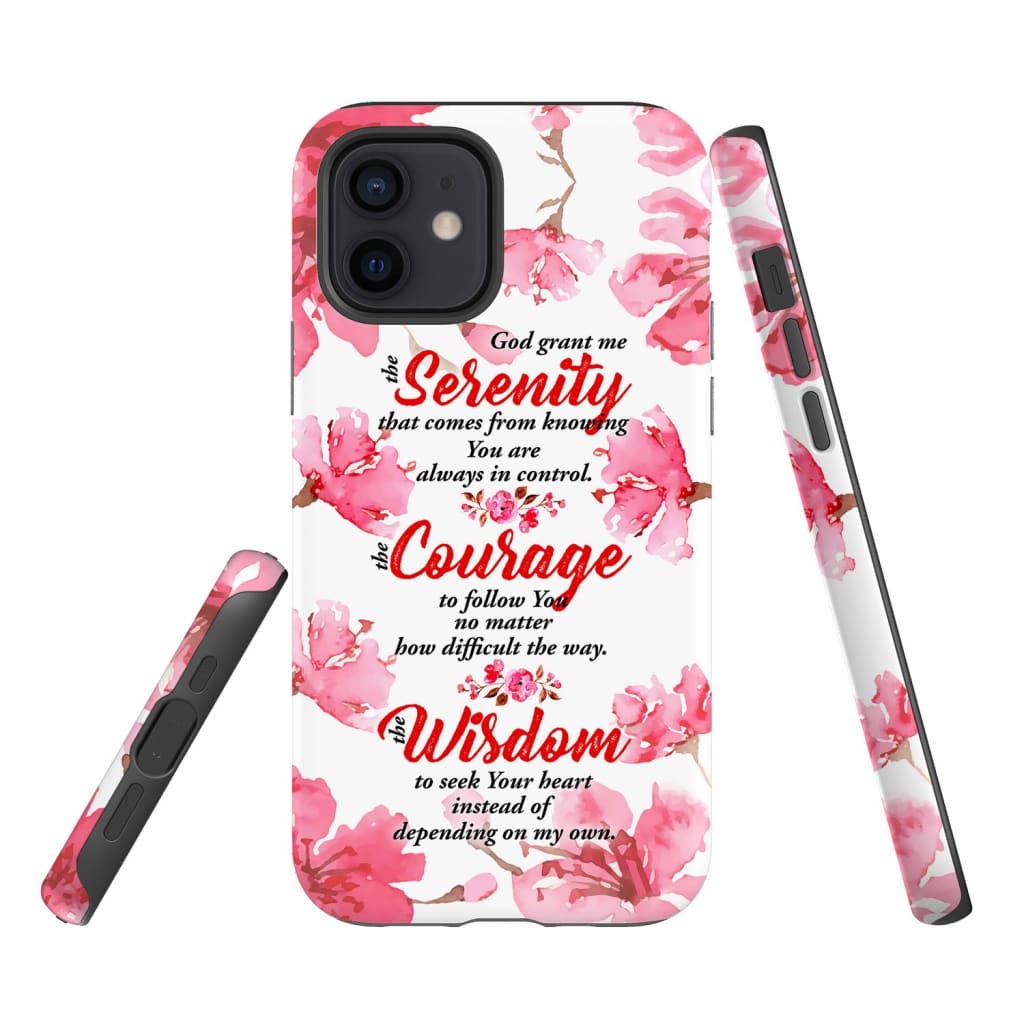 Serenity Prayer Phone Case Christian Phone Cases - Scripture Phone Cases - Iphone Cases Christian