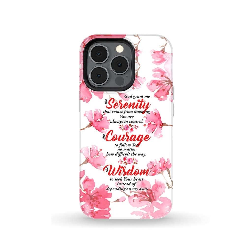 Serenity Prayer Phone Case Christian Phone Cases - Scripture Phone Cases - Iphone Cases Christian