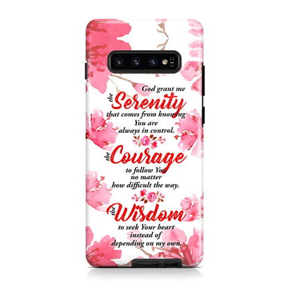 Serenity Prayer Phone Case Christian Phone Cases - Scripture Phone Cases - Iphone Cases Christian