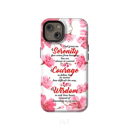 Serenity Prayer Phone Case Christian Phone Cases - Scripture Phone Cases - Iphone Cases Christian