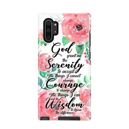 Serenity Prayer Phone Case God Grant Me The Serenity To Accept The Things I Cannot Change - Scripture Phone Cases
