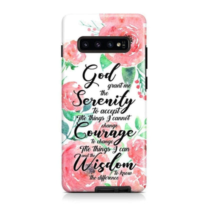 Serenity Prayer Phone Case God Grant Me The Serenity To Accept The Things I Cannot Change - Scripture Phone Cases
