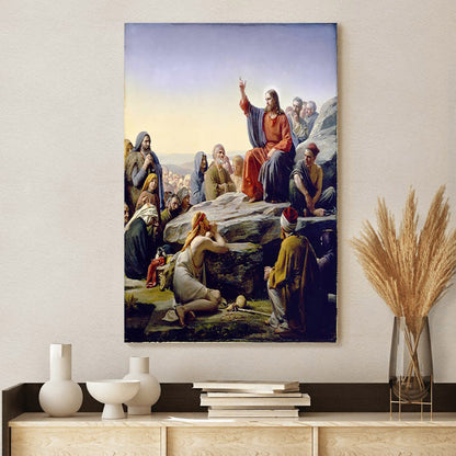 Sermon On The Mount Canvas Wall Art - Christan Wall Decor