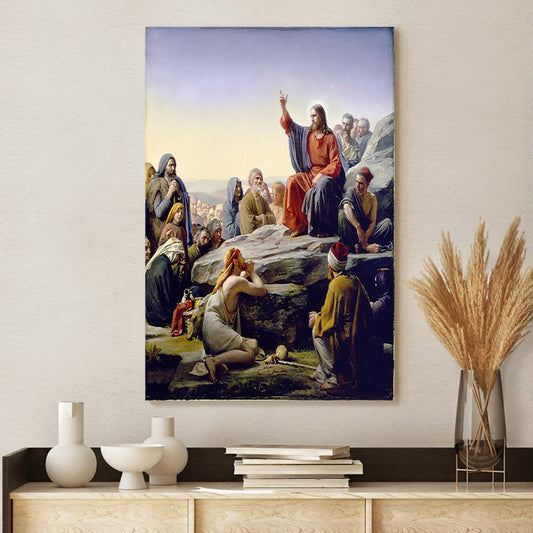 Sermon On The Mount Canvas Wall Art - Christan Wall Decor