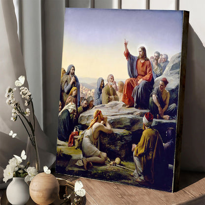 Sermon On The Mount Canvas Wall Art - Christan Wall Decor