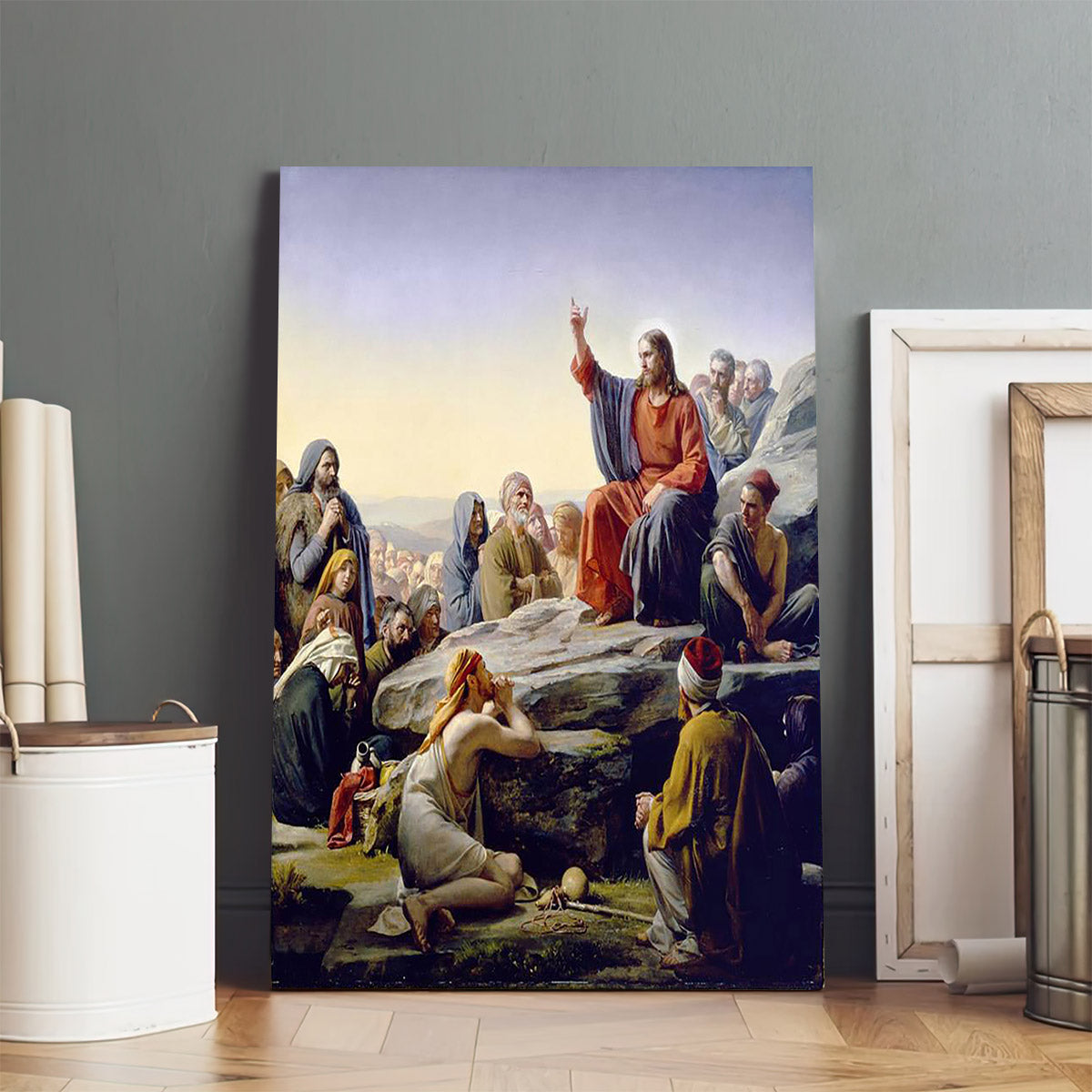 Sermon On The Mount Canvas Wall Art - Christan Wall Decor