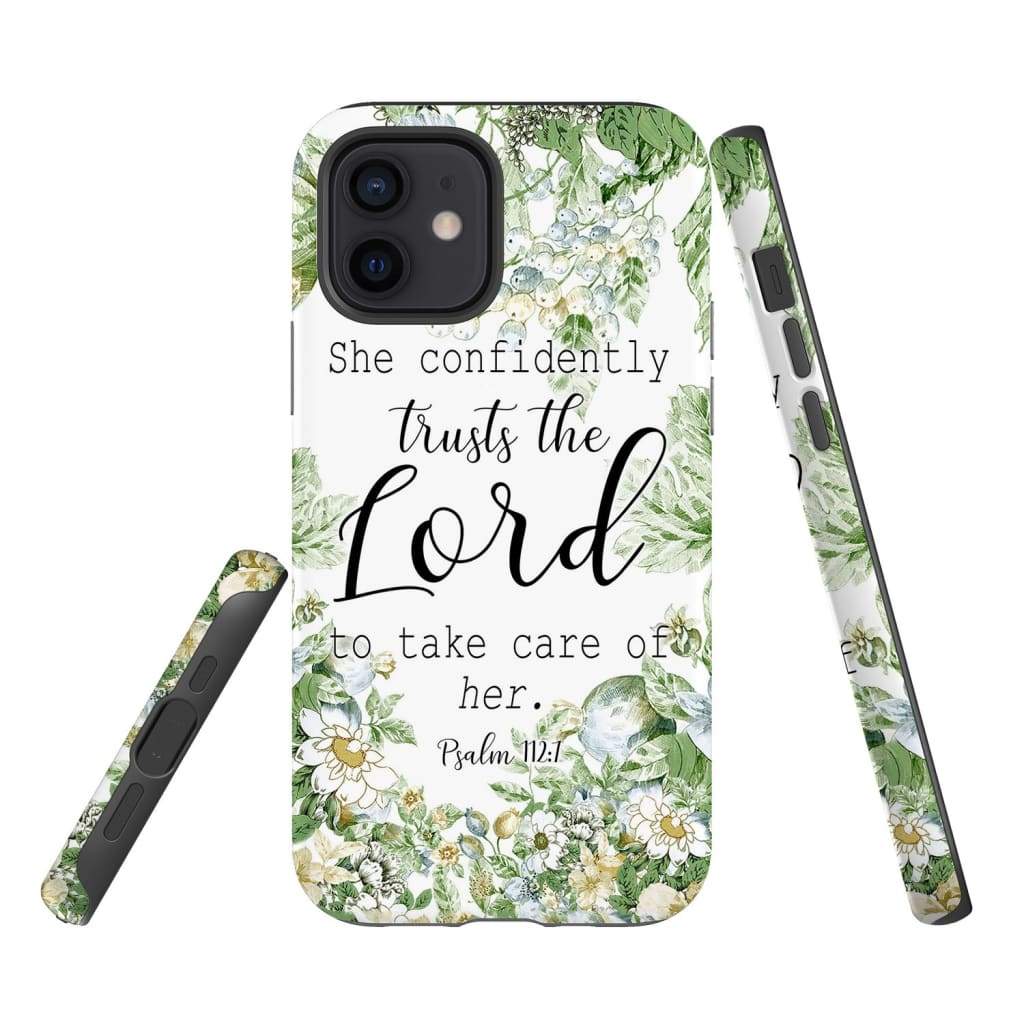 She Confidently Trusts The Lord To Take Care Of Her Psalm 1127 Phone Case - Scripture Phone Cases - Iphone Cases Christian