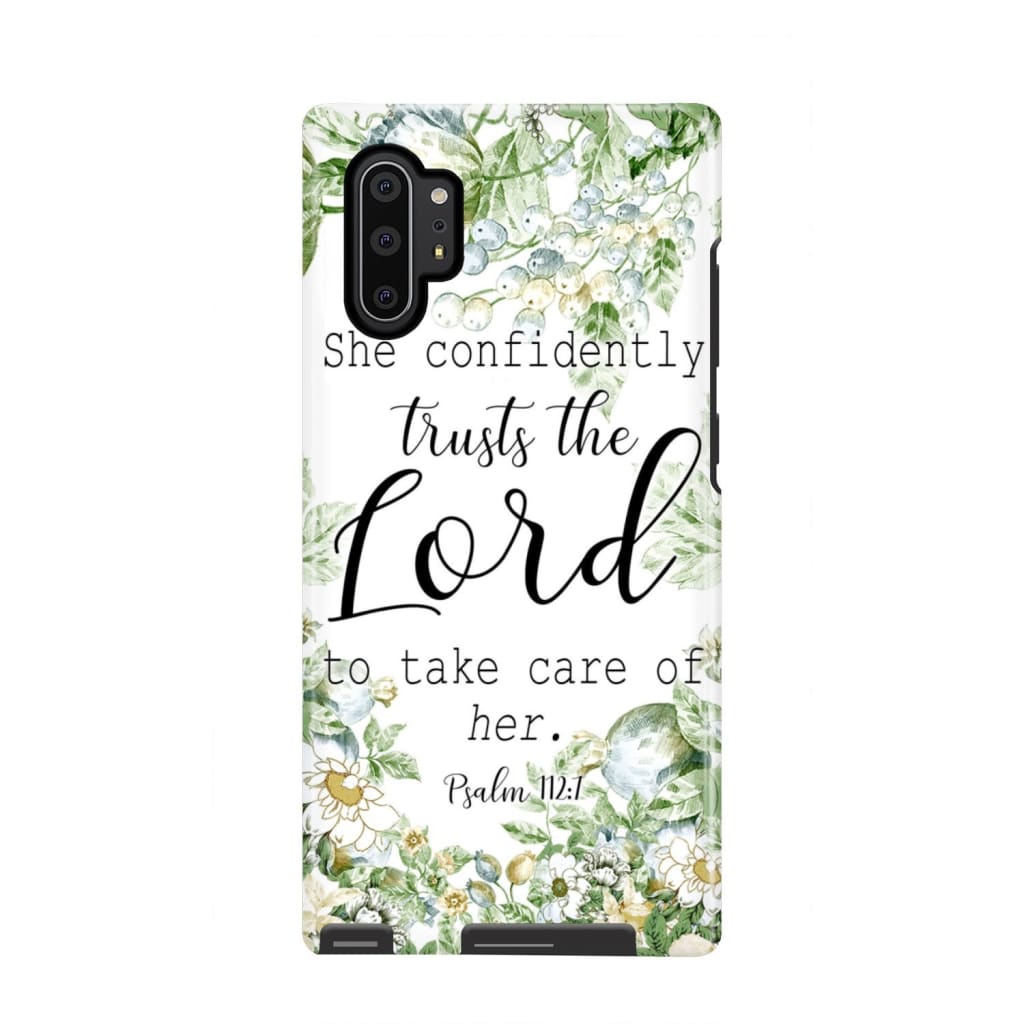 She Confidently Trusts The Lord To Take Care Of Her Psalm 1127 Phone Case - Scripture Phone Cases - Iphone Cases Christian