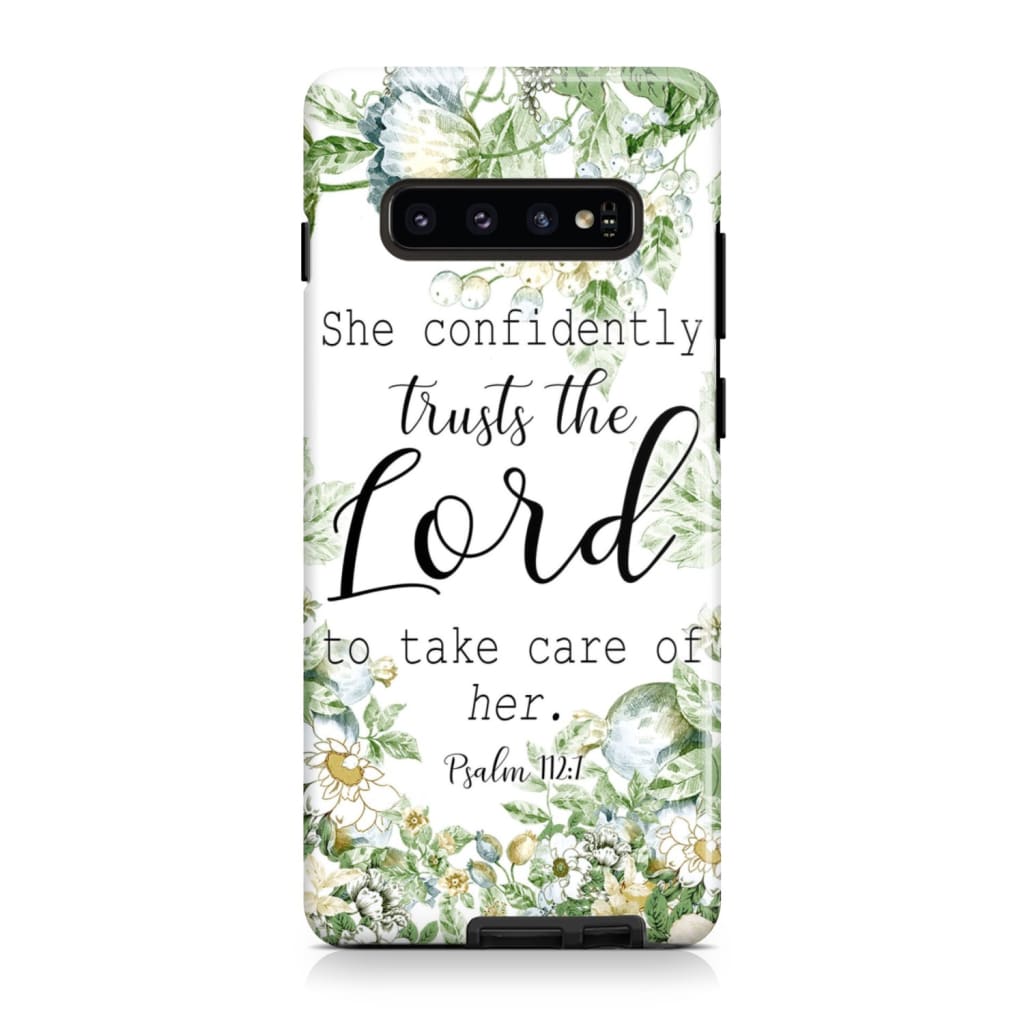 She Confidently Trusts The Lord To Take Care Of Her Psalm 1127 Phone Case - Scripture Phone Cases - Iphone Cases Christian