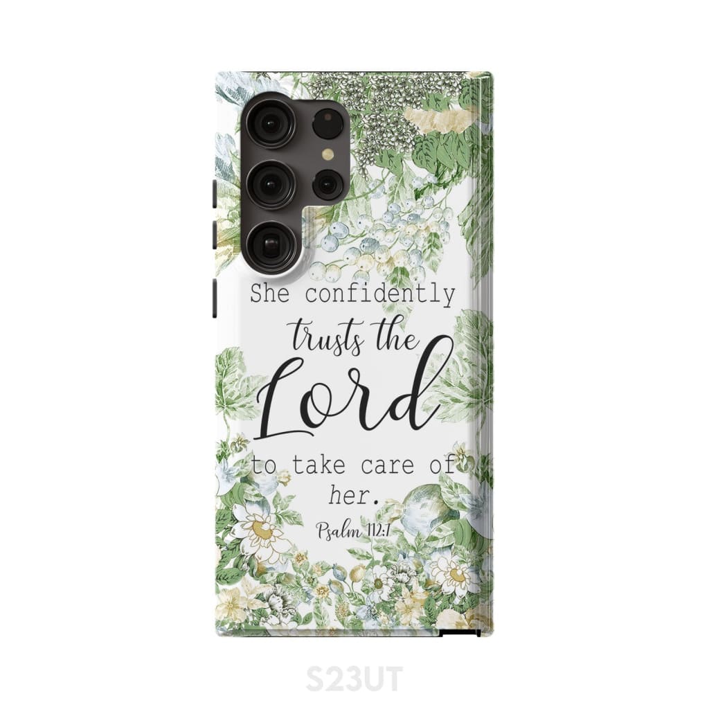 She Confidently Trusts The Lord To Take Care Of Her Psalm 1127 Phone Case - Scripture Phone Cases - Iphone Cases Christian