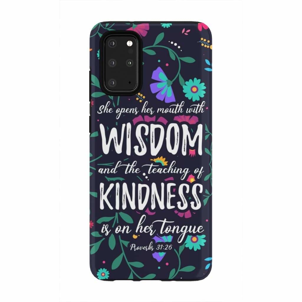 She Opens Her Mouth With Wisdom Phone Case - Bible Verse Phone Cases - Iphone Samsung Phone Case
