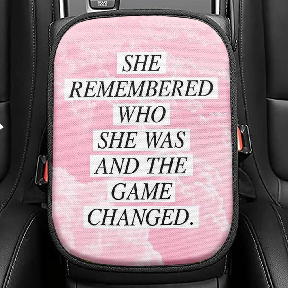 She Remembered Who She Was And The Game Changed Seat Box Cover, Hippie ...