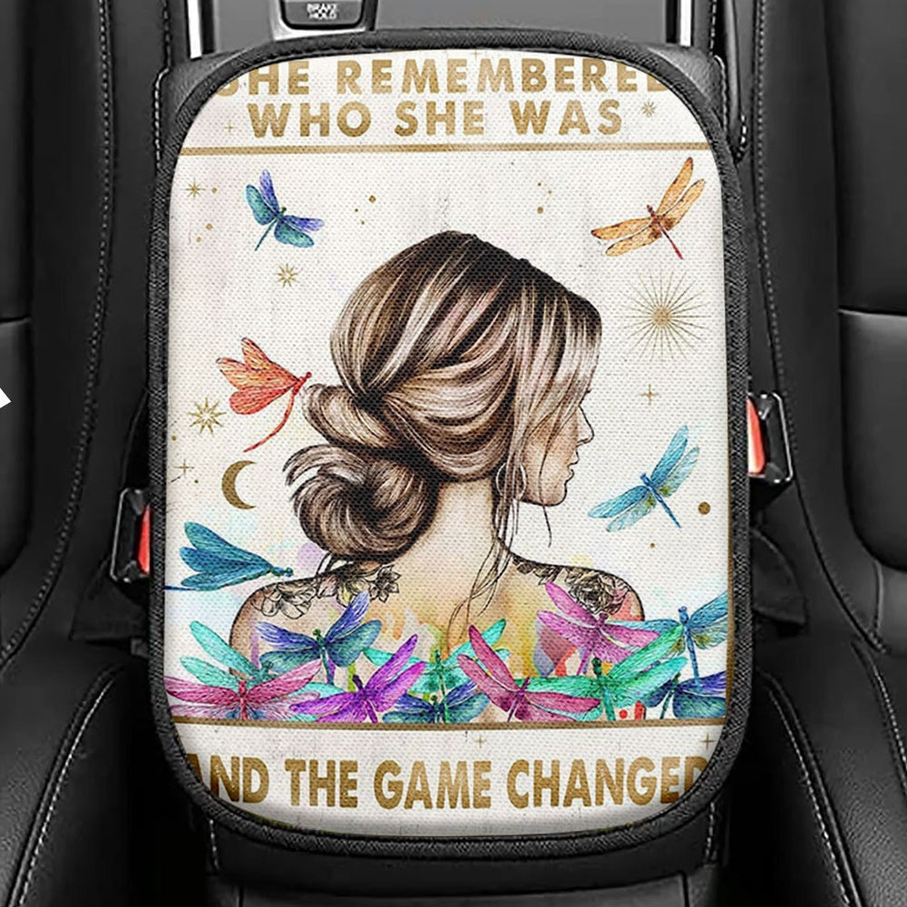 She Remembered Who She Was And The Game Changed Seat Box Cover, Motivational Encouragement Gifts For Women