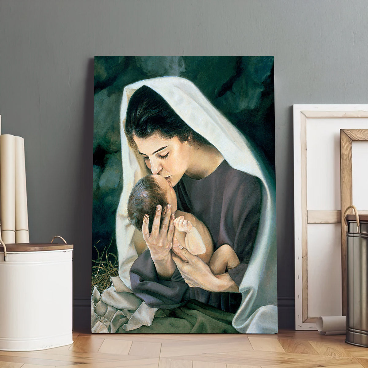She Shall Bring Forth A Son Canvas Wall Art - Christan Wall Decor