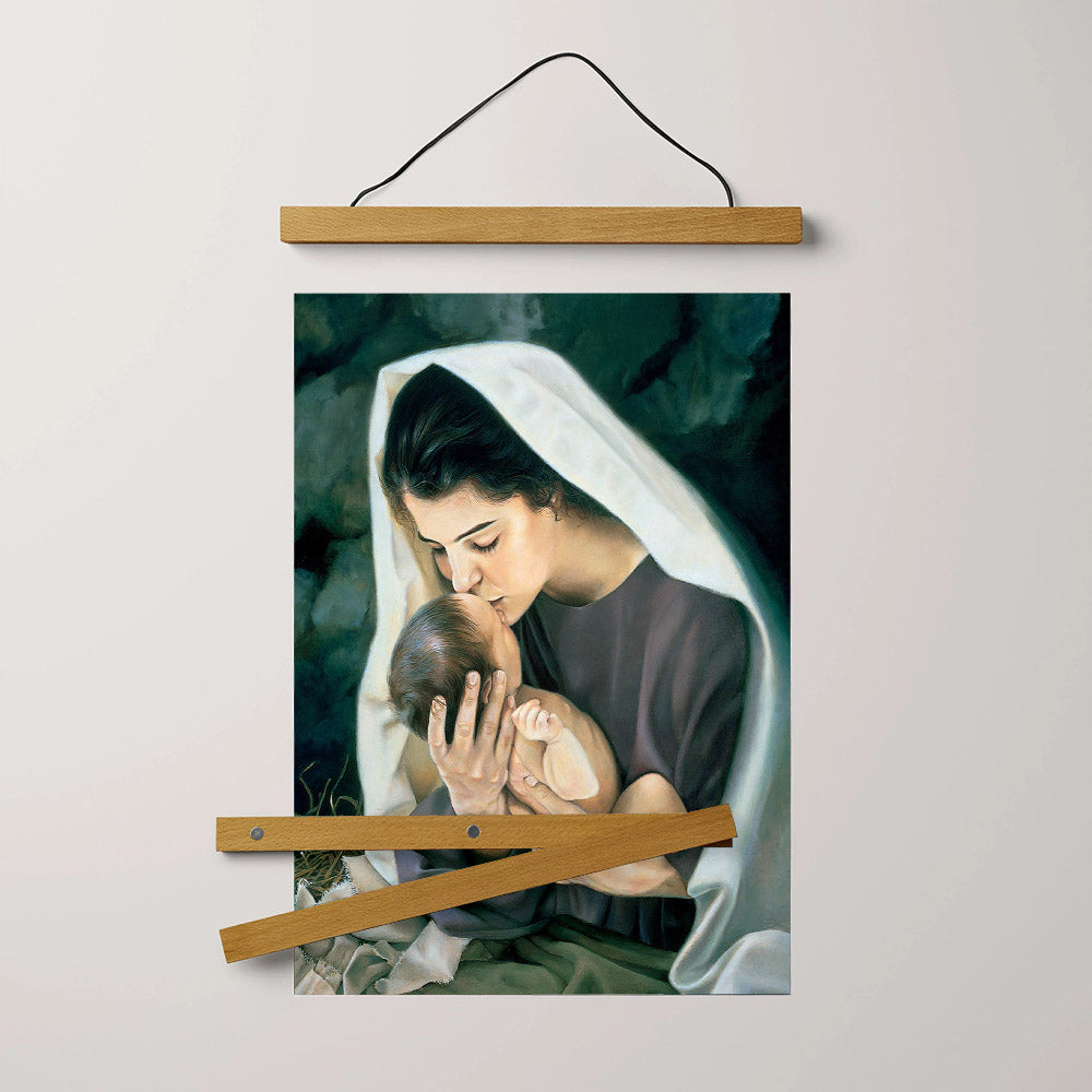 She Shall Bring Forth A Son Hanging Canvas Wall Art - Christan Wall Decor - Religious Canvas