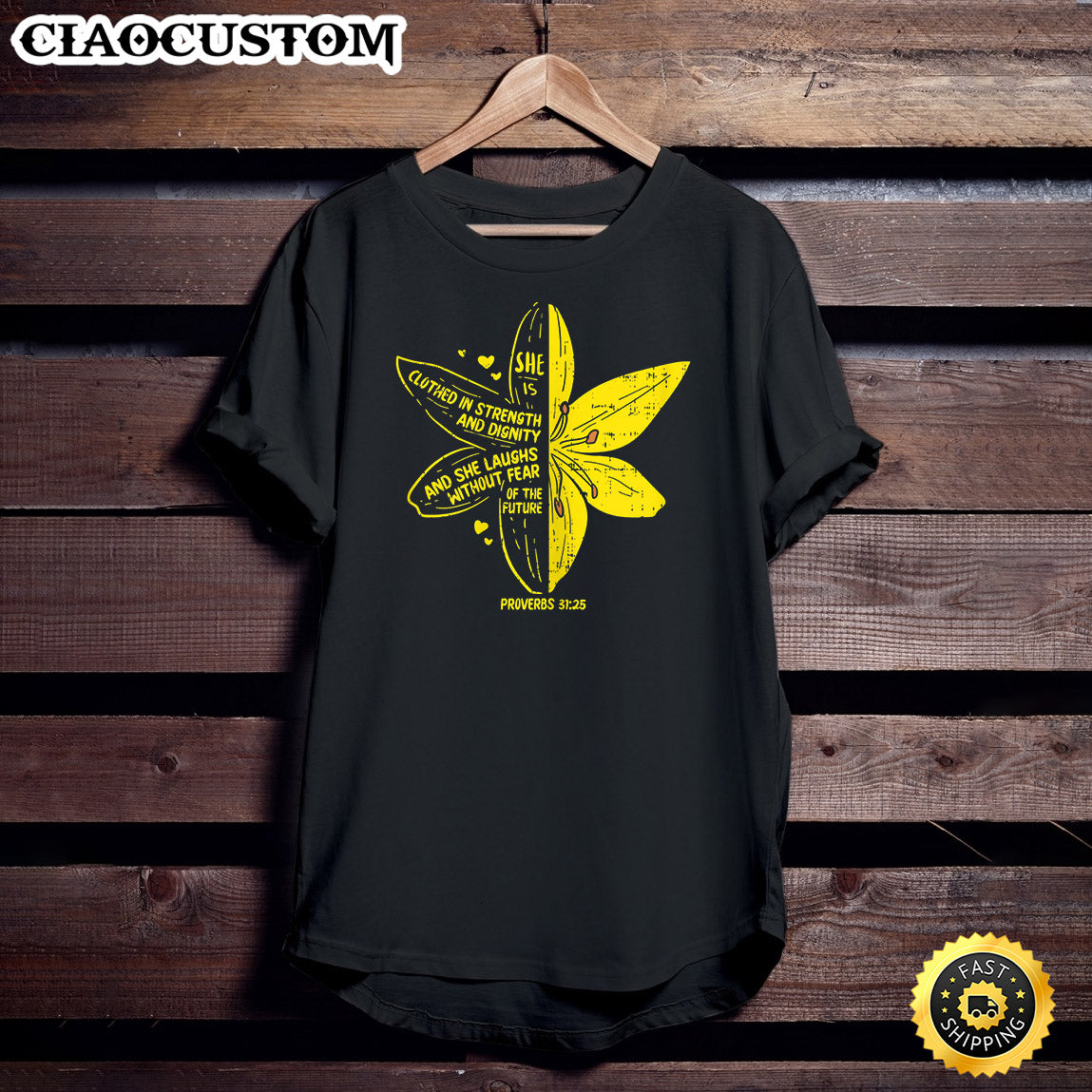 She's Clothed Strength Verse Bible Jesus God Christian Gift Unisex T Shirt - Men Women T-Shirts