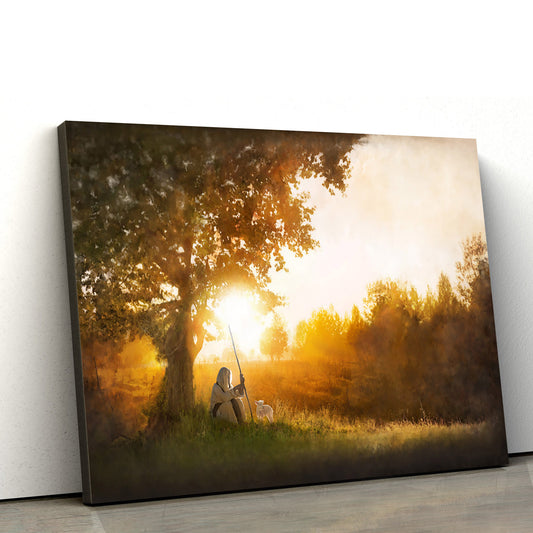 Shepherd  Canvas Picture - Jesus Christ Canvas Art - Christian Wall Art