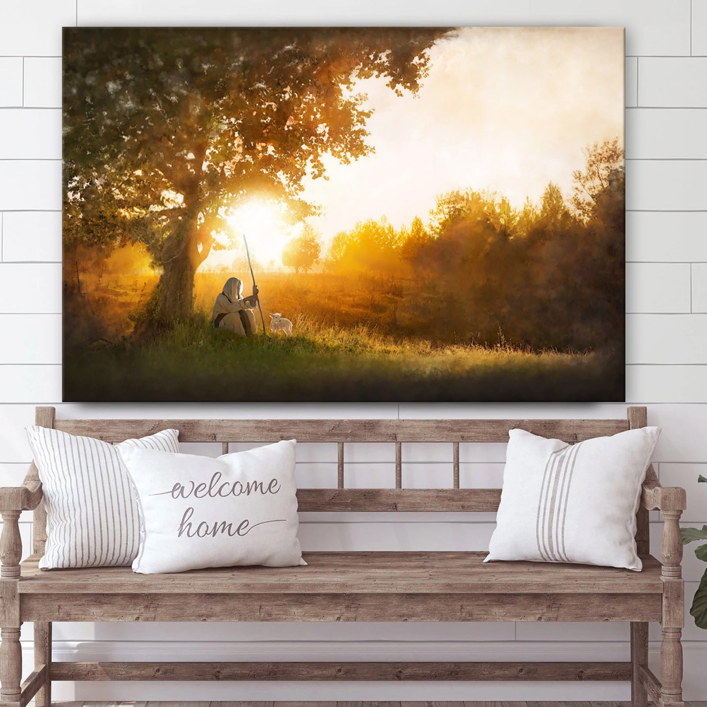 Shepherd  Canvas Picture - Jesus Christ Canvas Art - Christian Wall Art