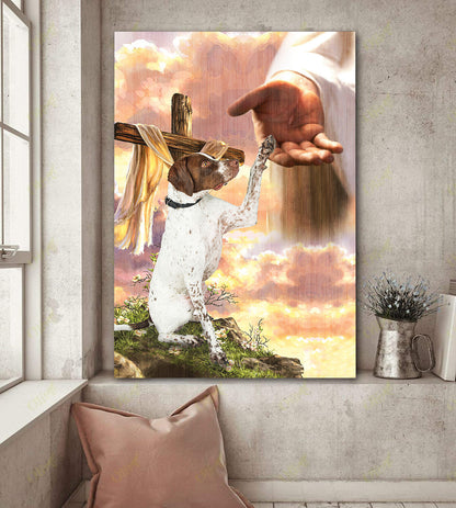 Shorthaired Pointer God Hand Canvas - Canvas Decor Ideas