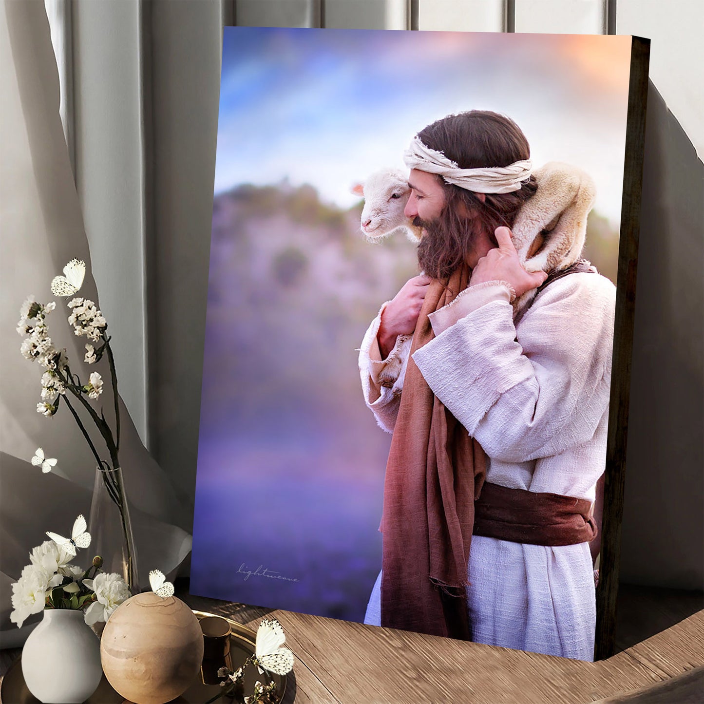 Shoulders Detail Canvas Picture - Jesus Christ Canvas Art - Christian Wall Canvas