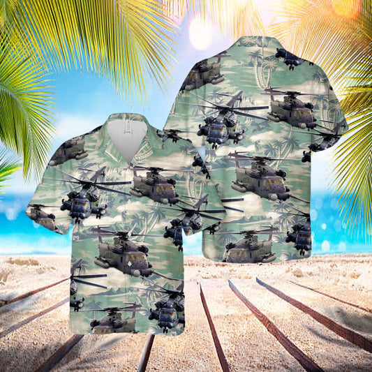 Sikorsky Mh-53 Pave Low Hawaiian Shirt - Beachwear For Men - Best Hawaiian Shirts