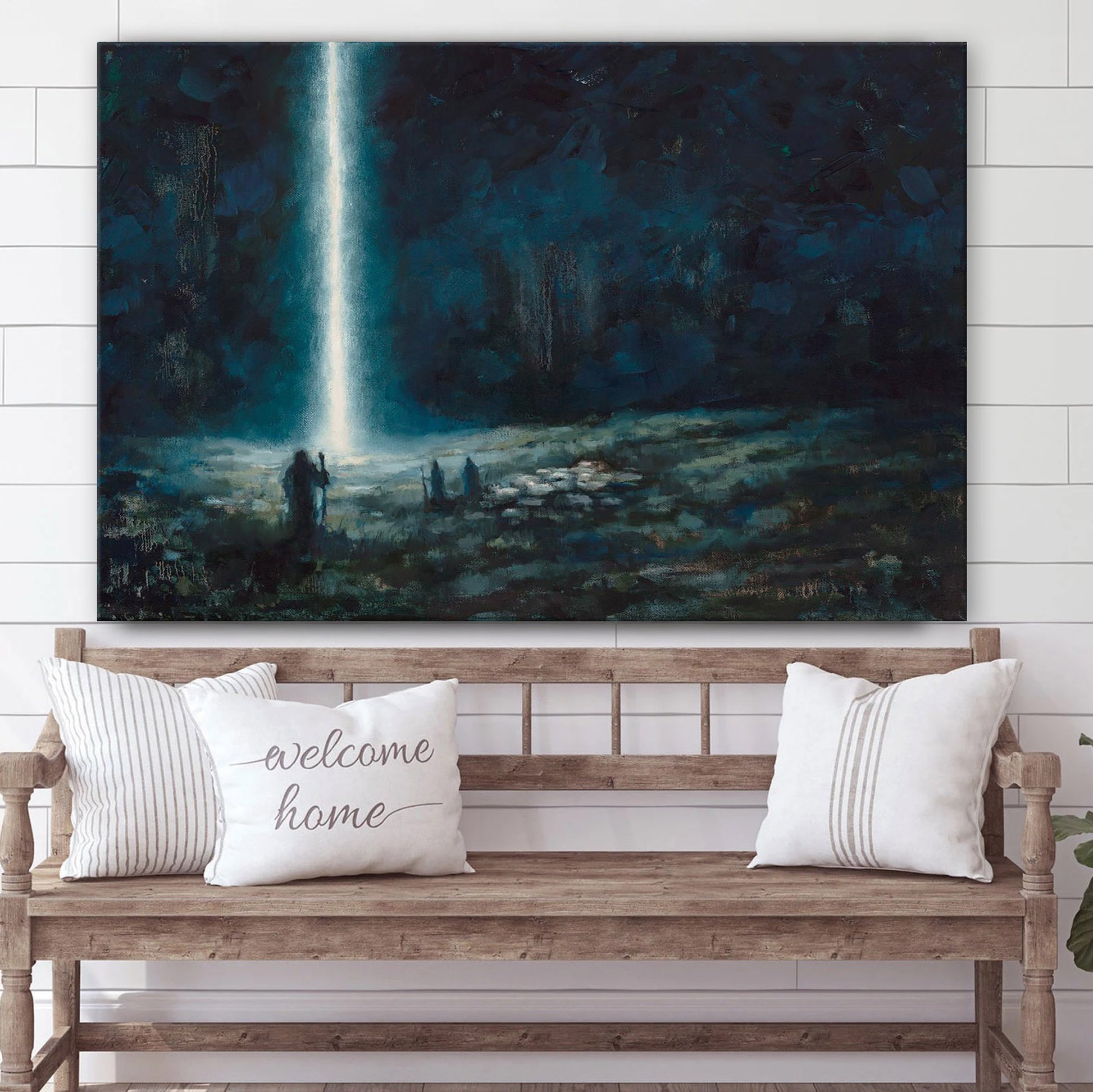 Silent Night 1 Canvas Wall Art - Christmas Gift