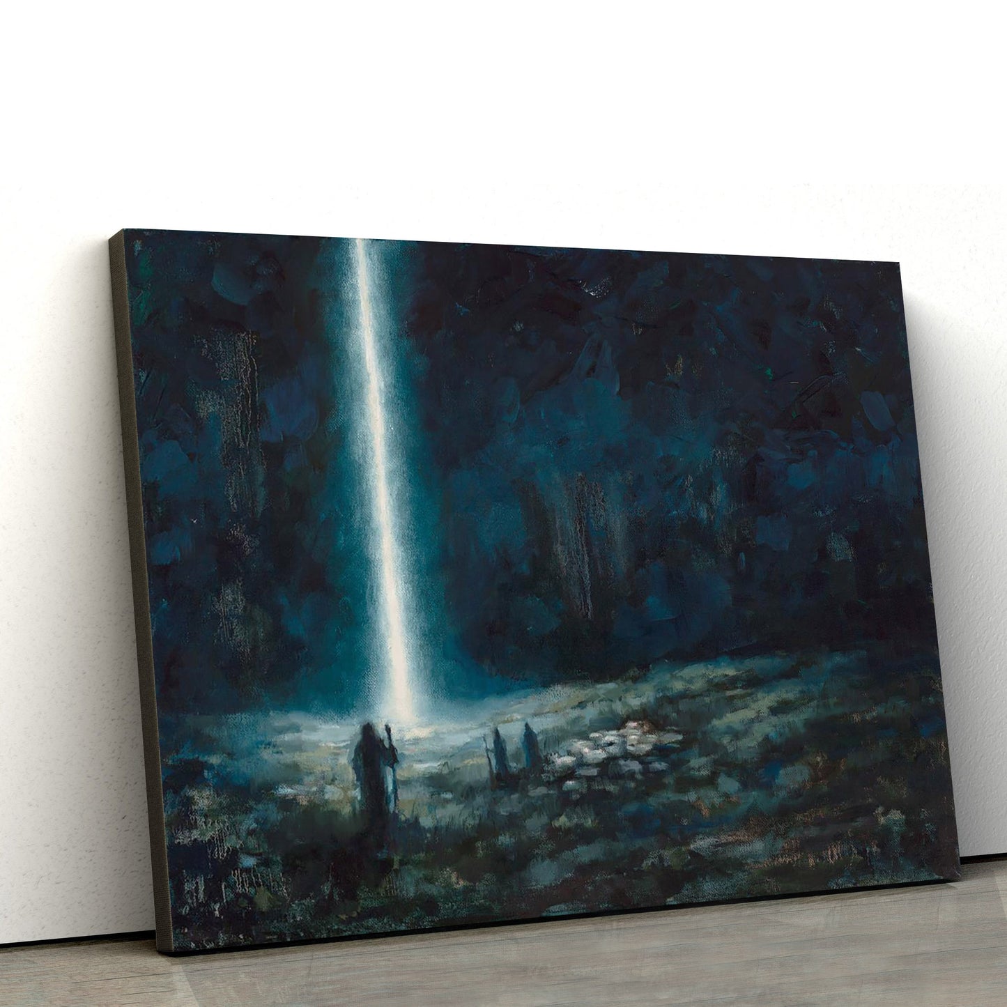 Silent Night 1 Canvas Wall Art - Christmas Gift