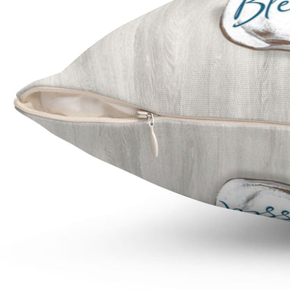 Simply Blessed Floral Christian Pillow