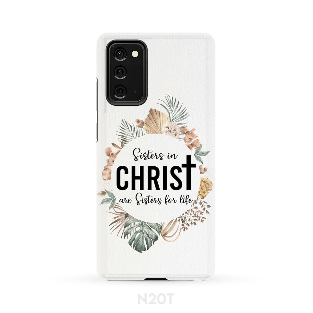 Sisters In Christ Are Sisters For Life Phone Case - Inspirational Bible Scripture iPhone Cases