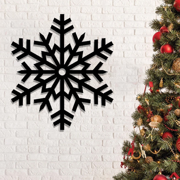 Snowflake Christmas Metal Sign - Metal Snowflake Sign - Christmas Wall Art - Ciaocustom