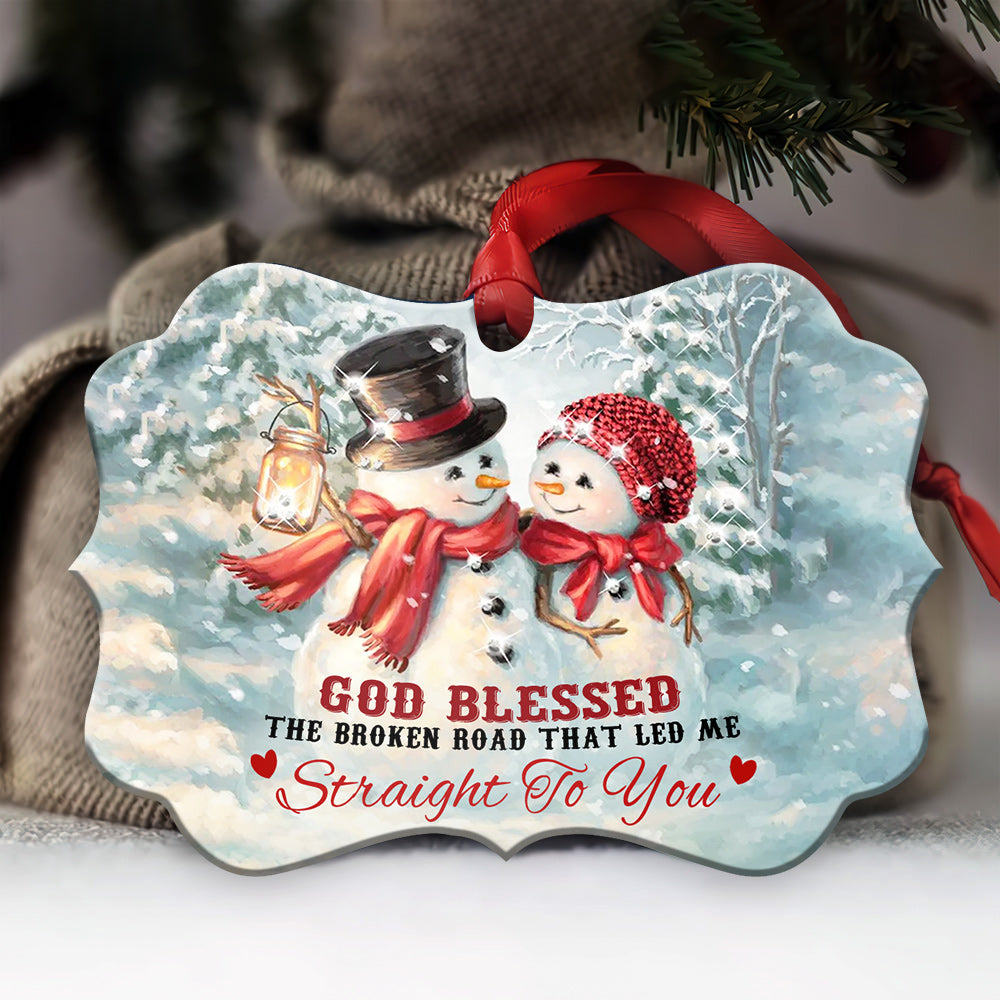 Snowman Faith 3 Metal Ornament - Christmas Ornament - Christmas Gift