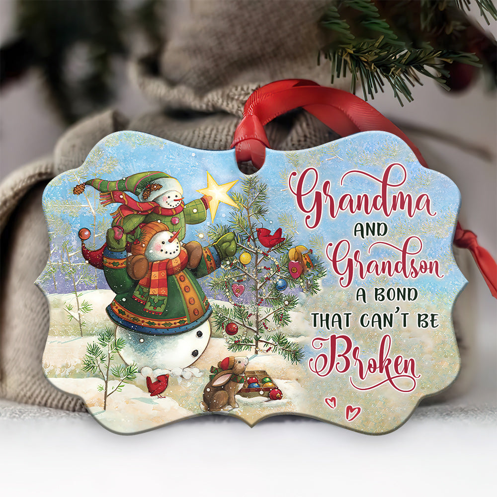 Snowman Grandma And Grandson Ornament - Christmas Ornament - Ciaocustom