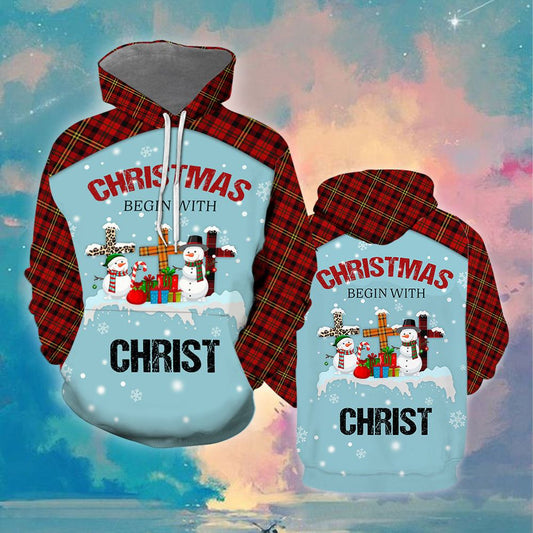 Snowman Mery Christmas All Over Print 3D Hoodie For Men And Women, Christmas Gift, Warm Winter Clothes, Best Outfit Christmas