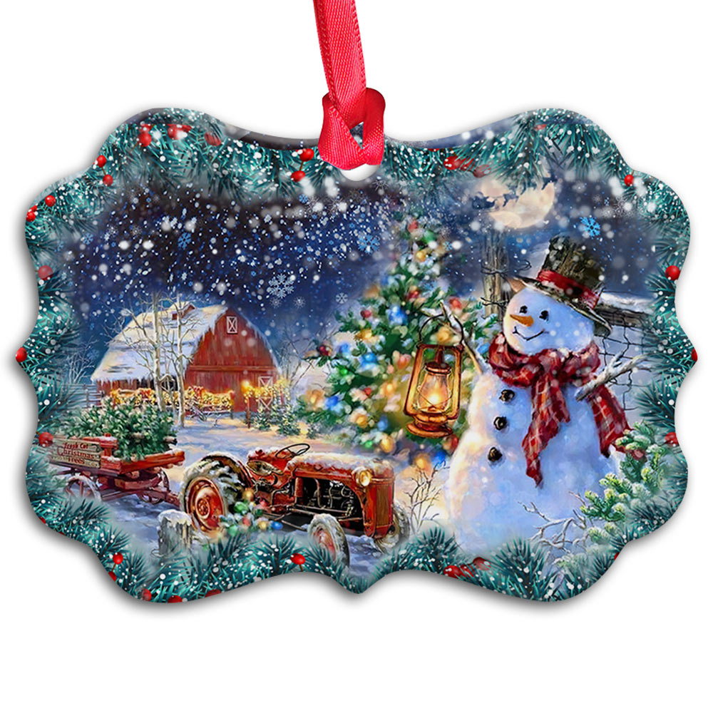 Snowman Metal Ornament - Christmas Ornament - Christmas Gift