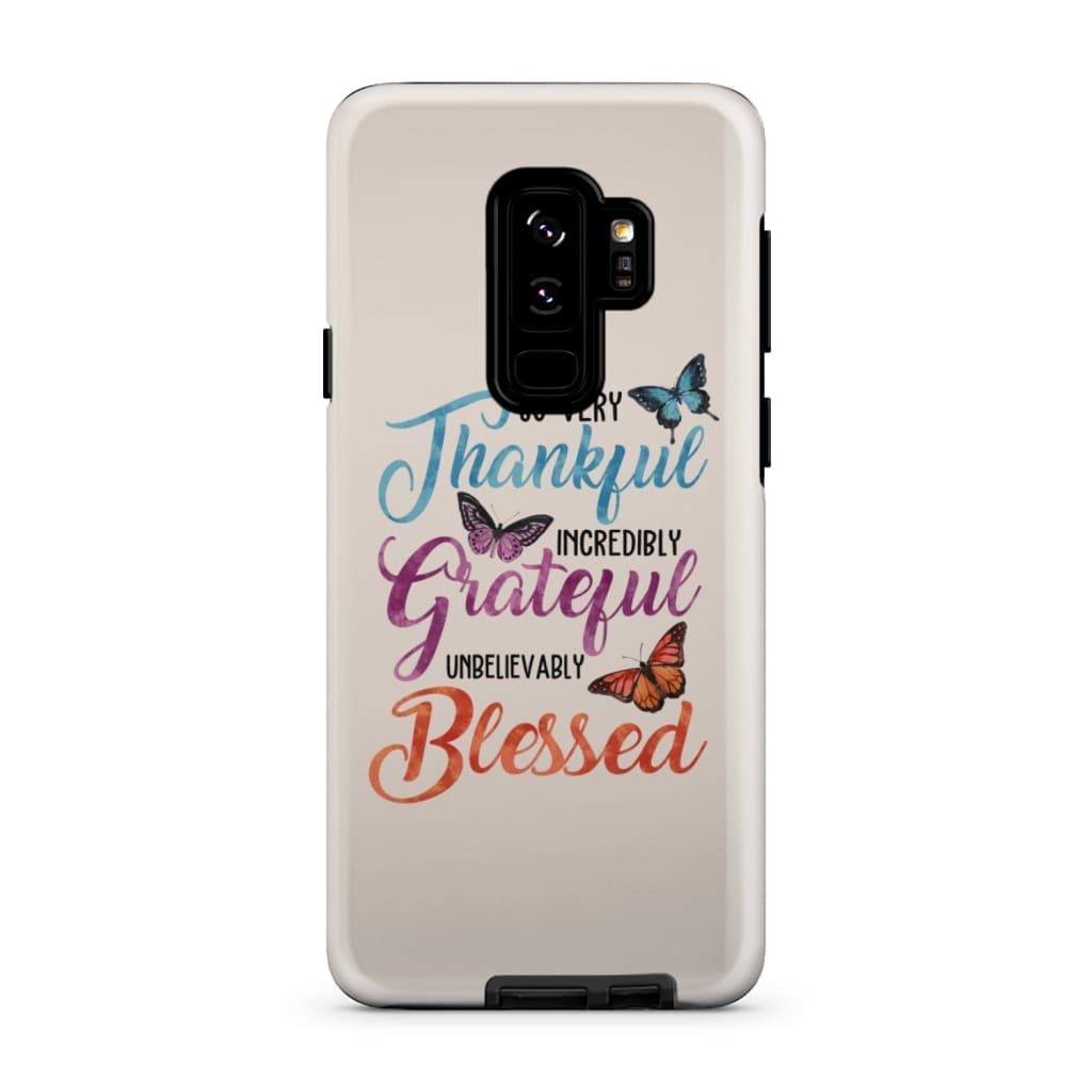 So Very Thankful Incredibly Grateful Unbelievably Blessed Phone Case - Christian Phone Cases - Inspirational Bible Scripture iPhone Cases