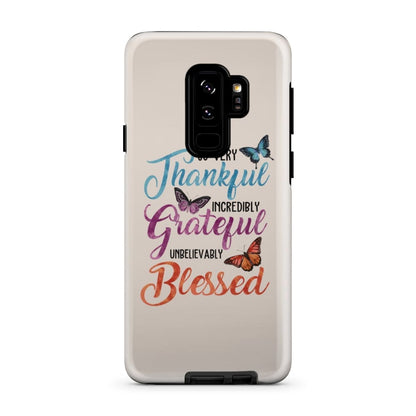 So Very Thankful Incredibly Grateful Unbelievably Blessed Phone Case - Christian Phone Cases - Inspirational Bible Scripture iPhone Cases