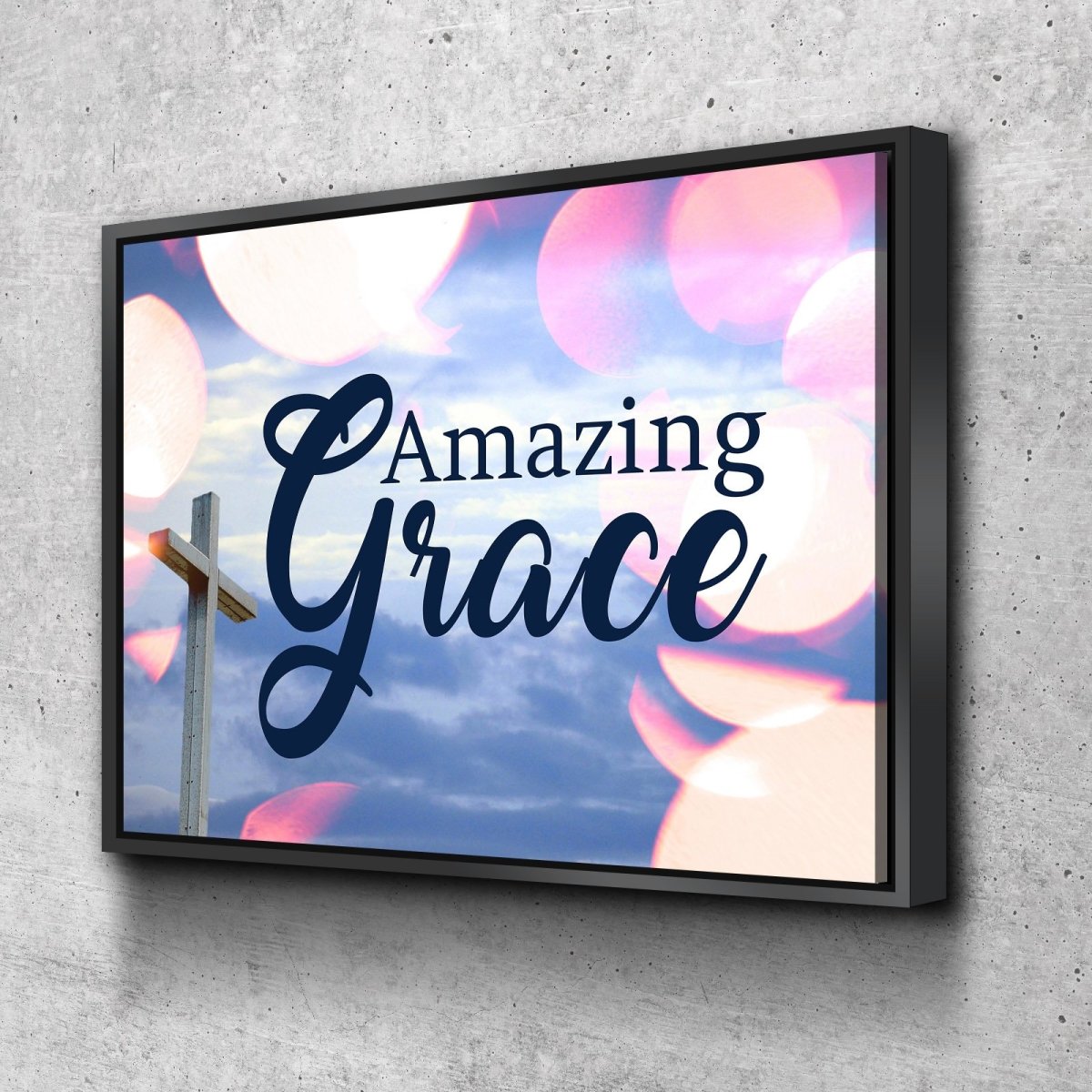 Soap Bubble Amazing Grace Wall Art & Decor - Christian Canvas Wall Art