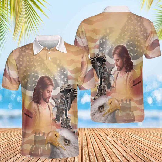 Soldier In The Army Of God Jesus Polo Shirts - Christian Shirt For Men And Women