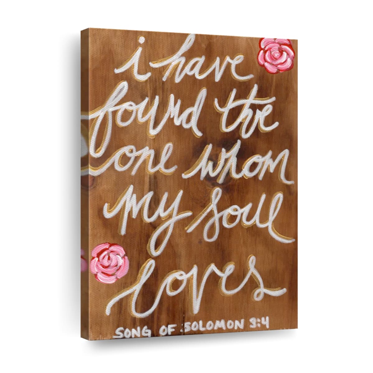Solomon I Have Found The One Whom My Soul Loves Wall Art Canvas - Canvas Religious Wall Art - Christian Wall Decor Living Room