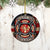 Some Gave All Firefighter Ceramic Circle Ornament - Decorative Ornament - Christmas Ornament