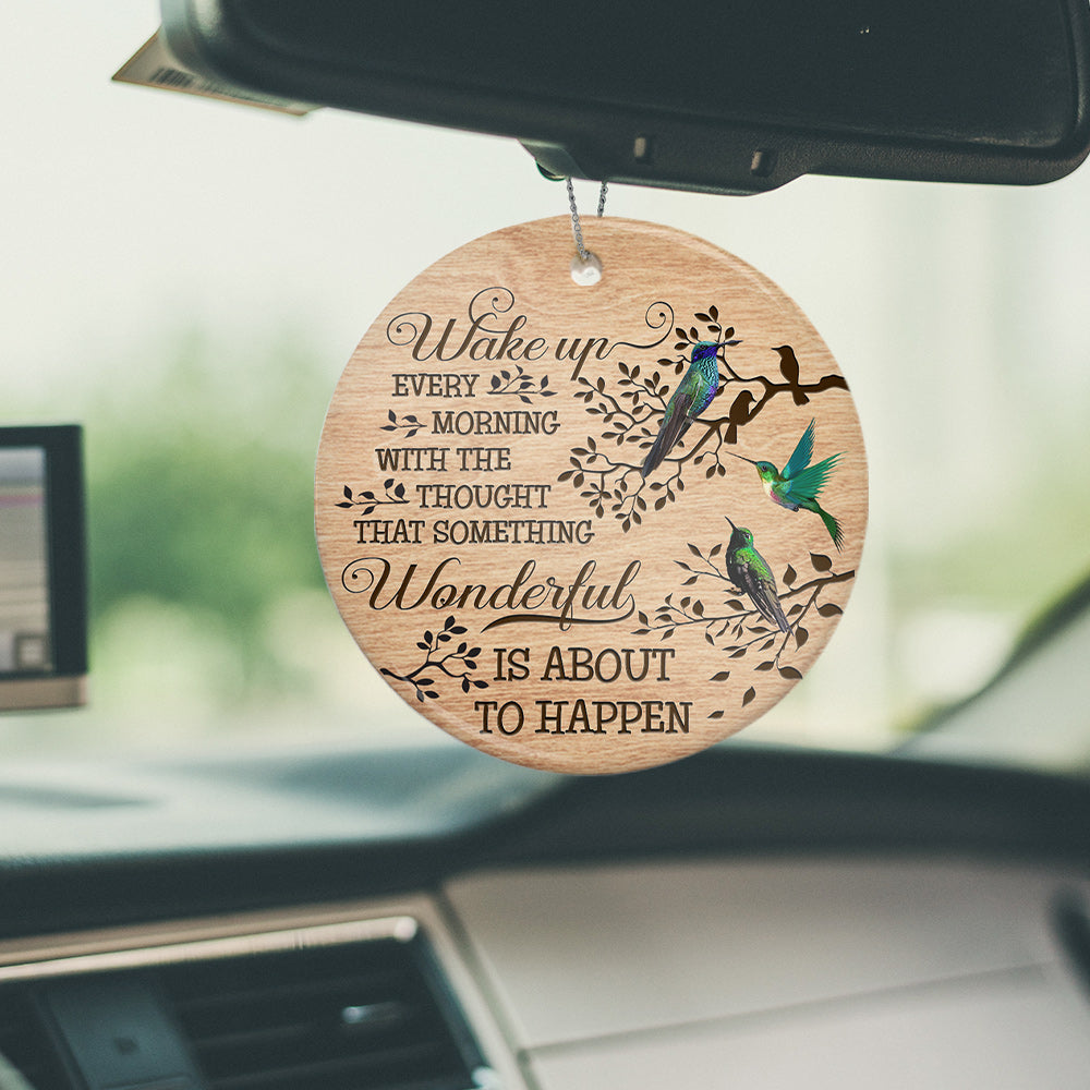 Something Wonderful Is About To Happen 2 Ceramic Circle Ornament - Decorative Ornament - Christmas Ornament