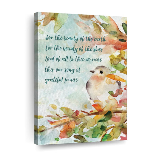 Song Of Praise Wall Art Canvas - Canvas Religious Wall Art - Christian Wall Decor Living Room