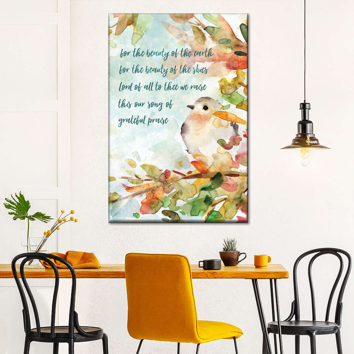 Song Of Praise Wall Art Canvas - Canvas Religious Wall Art - Christian Wall Decor Living Room