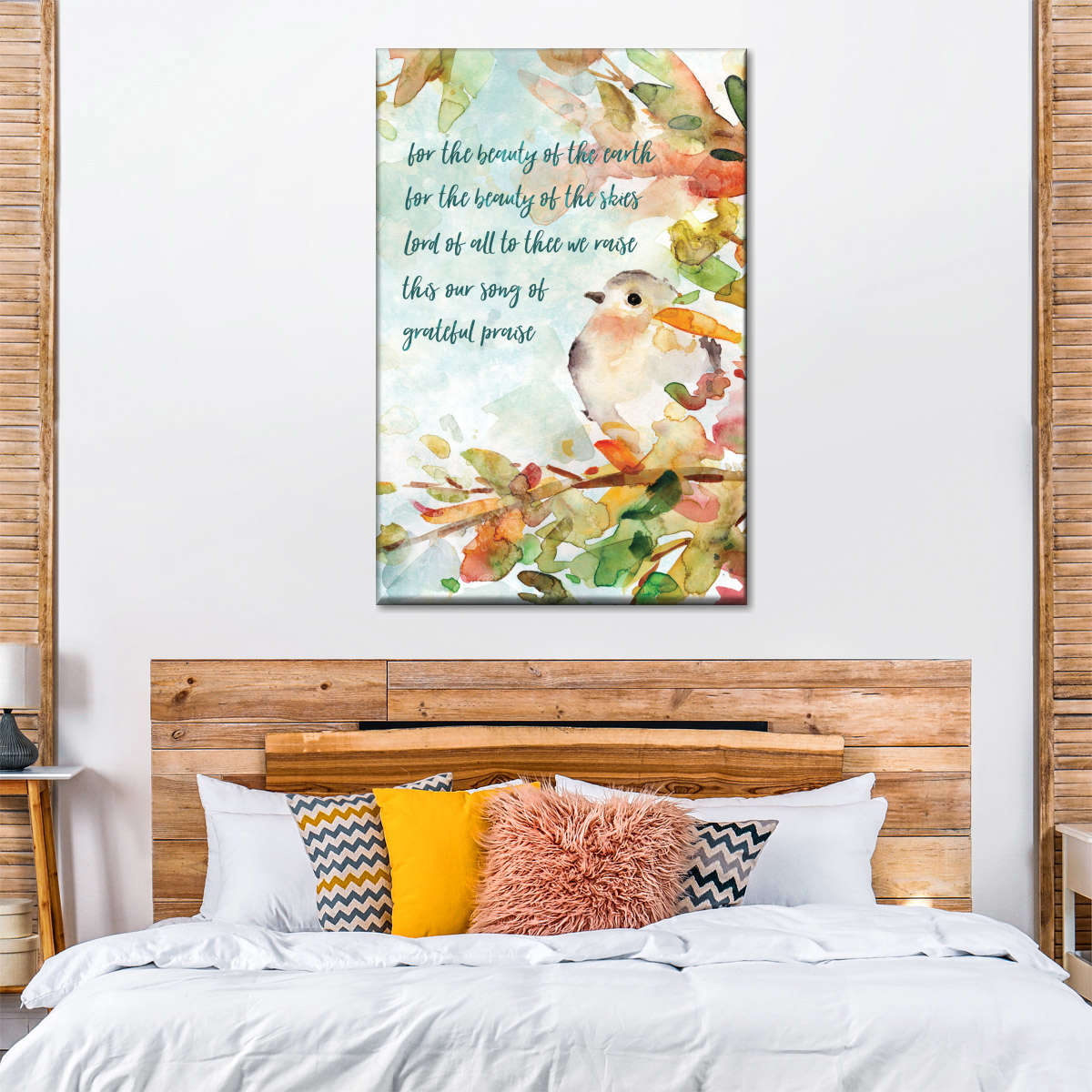 Song Of Praise Wall Art Canvas - Canvas Religious Wall Art - Christian Wall Decor Living Room