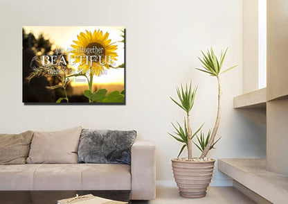 Song Of Solomon 47 You Are Altogether Beautiful Canvas Wall Art Print - Christian Canvas Wall Art