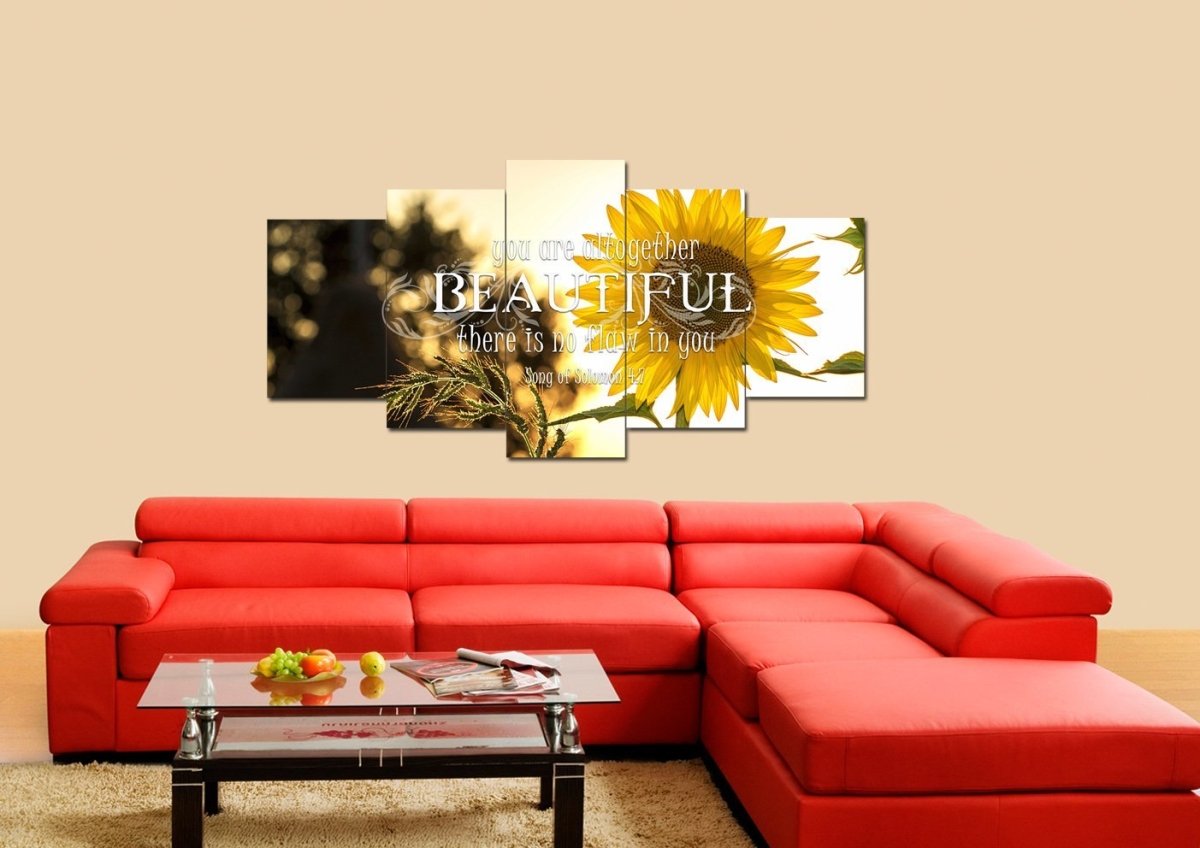 Song Of Solomon 47 You Are Altogether Beautiful Canvas Wall Art Print - Christian Canvas Wall Art