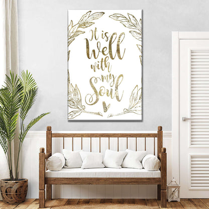 Soulfully Well I Wall Art Canvas - Canvas Religious Wall Art - Christian Wall Decor Living Room