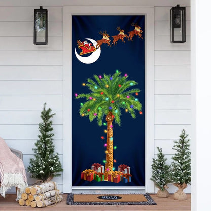 South Carolina Christmas Door Cover - Slim Tree Door Cover - Christmas Outdoor Decoration