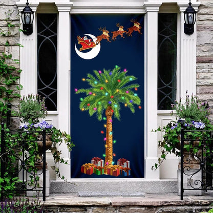South Carolina Christmas Door Cover - Slim Tree Door Cover - Christmas Outdoor Decoration